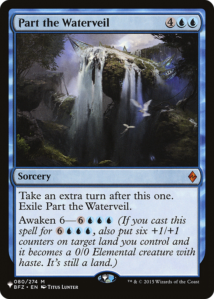 Part the Waterveil (LIST-BFZ-80) [The List]