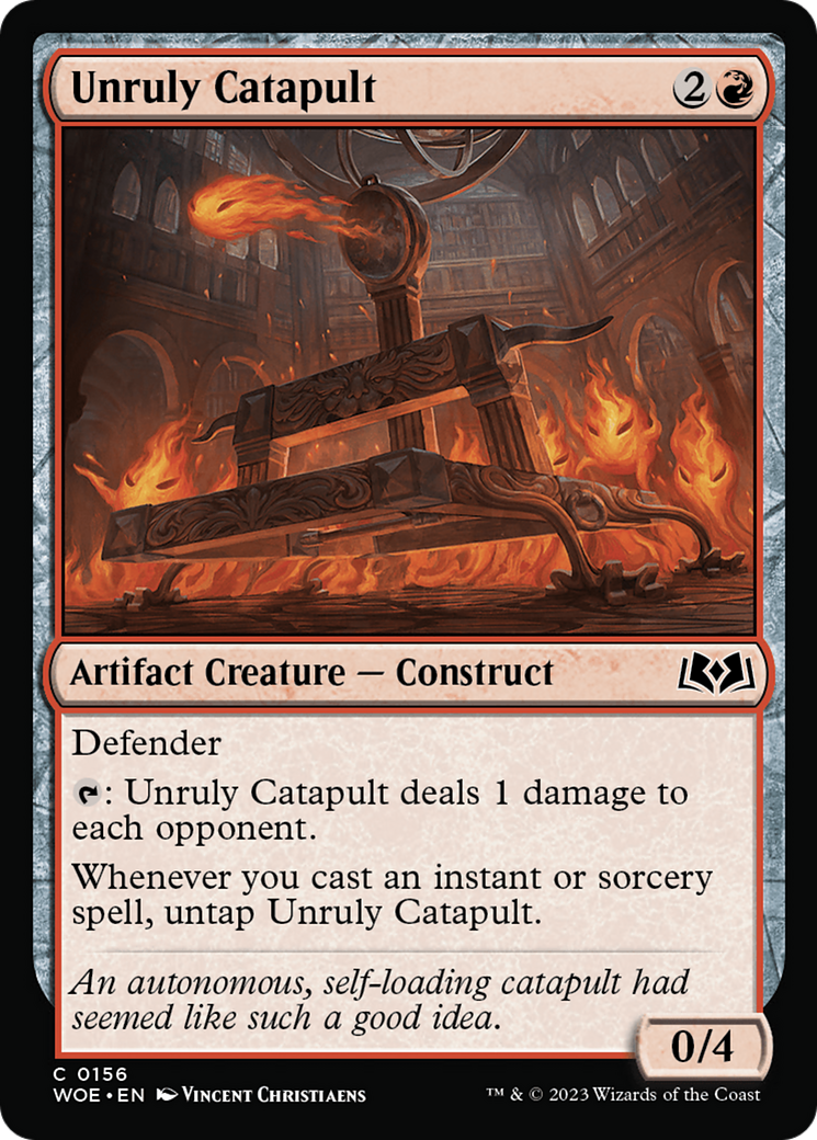 Unruly Catapult (WOE-156) [Wilds of Eldraine]