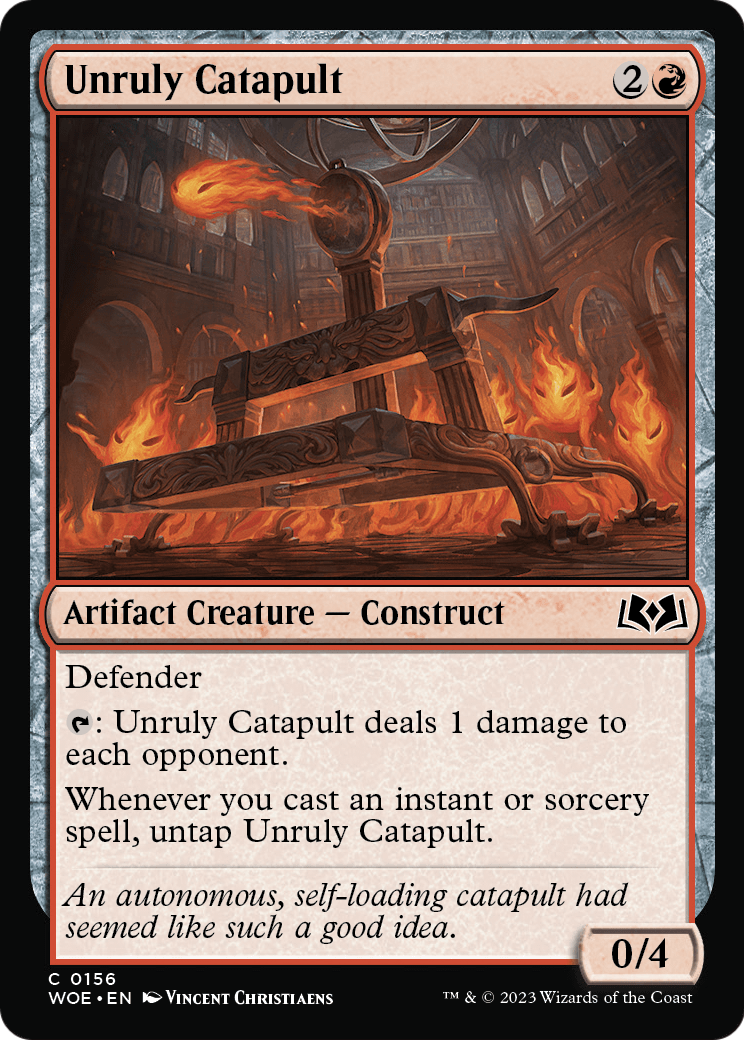 Unruly Catapult (WOE-156) [Wilds of Eldraine]