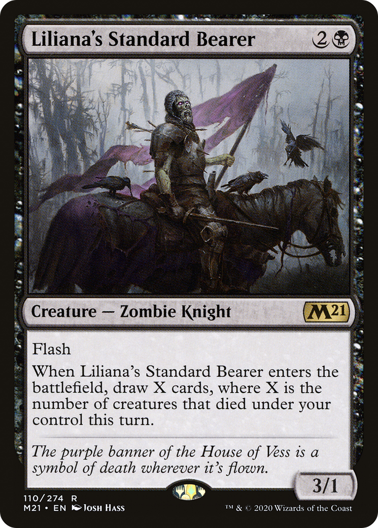 Liliana's Standard Bearer (M21-110) [Core Set 2021] Foil