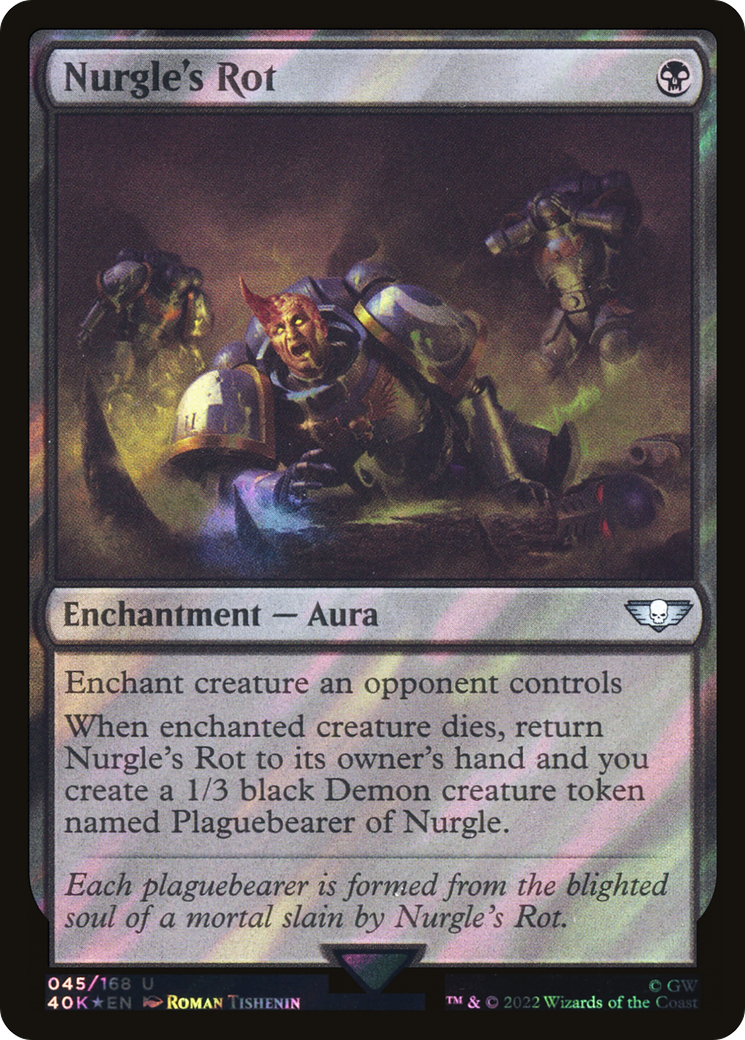 Nurgle's Rot (Surge Foil) (40K-045) [Warhammer 40,000 Commander] Foil