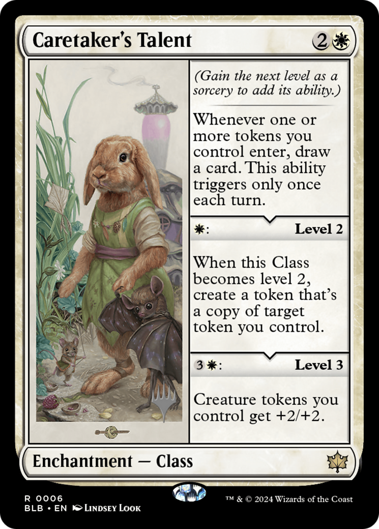 Caretaker's Talent (PPBLB-06P) [Bloomburrow Promos] Foil