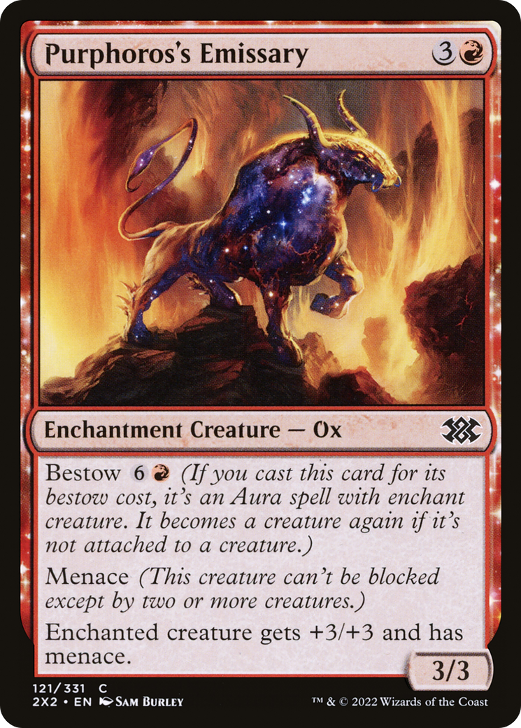 Purphoros's Emissary (2X2-121) [Double Masters 2022]: (enchantment) Foil