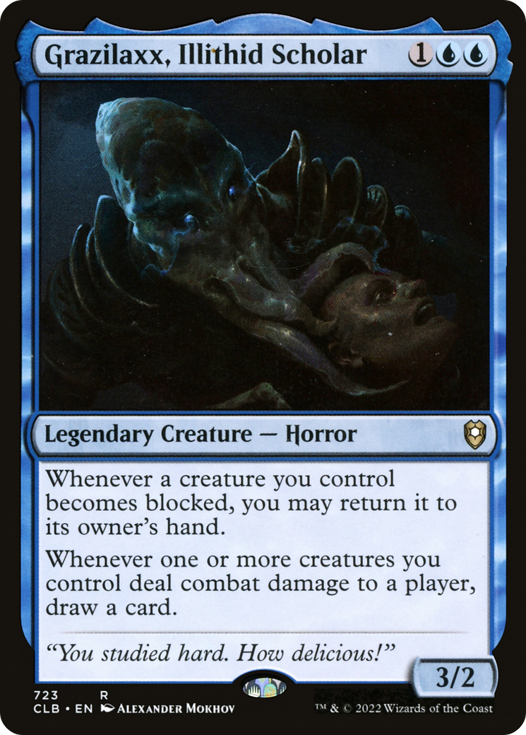 Grazilaxx, Illithid Scholar (CLB-723) [Commander Legends: Battle for Baldur's Gate]