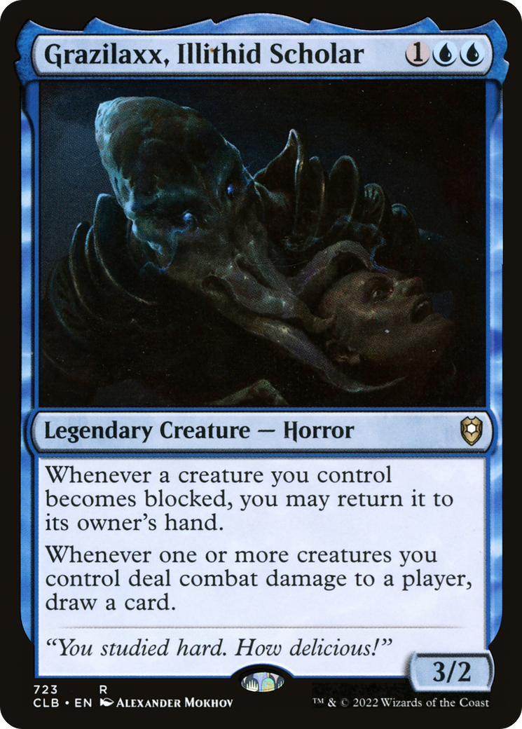 Grazilaxx, Illithid Scholar (CLB-723) [Commander Legends: Battle for Baldur's Gate]