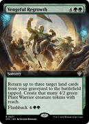 Vengeful Regrowth (OTC-071) [Outlaws of Thunder Junction Commander]: (Extended Art) Foil