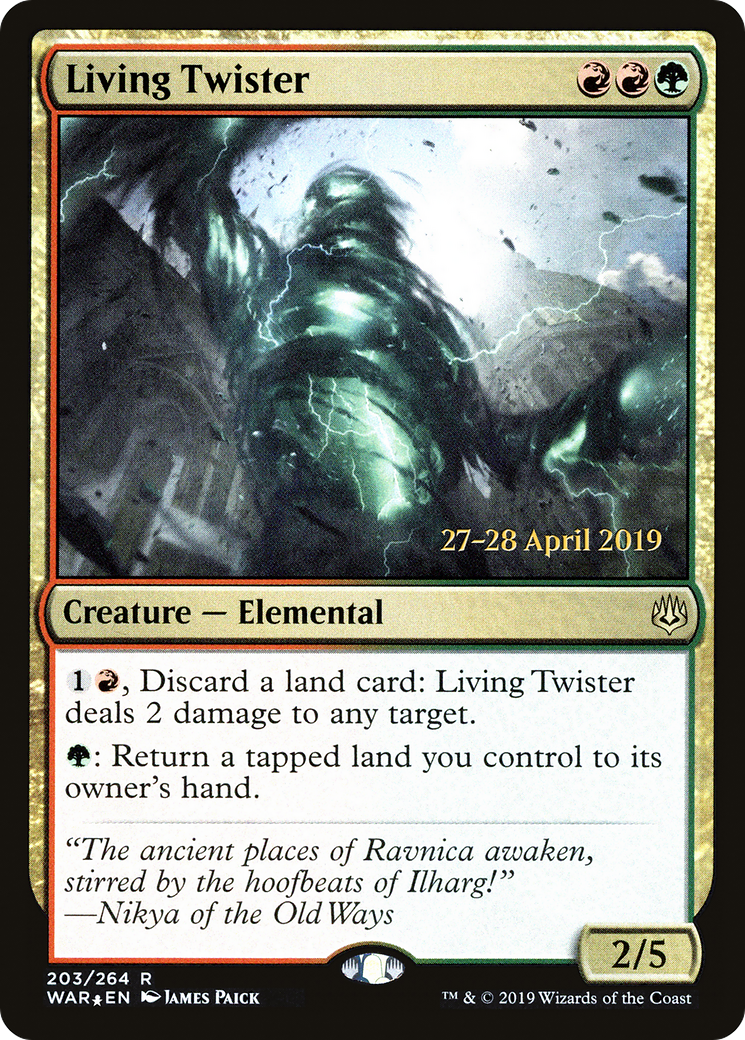 Living Twister (PRE-203S) [War of the Spark Promos] Foil