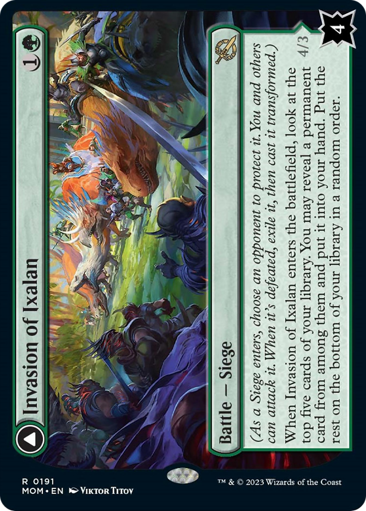 Invasion of Ixalan // Belligerent Regisaur (MOM-191) [March of the Machine]
