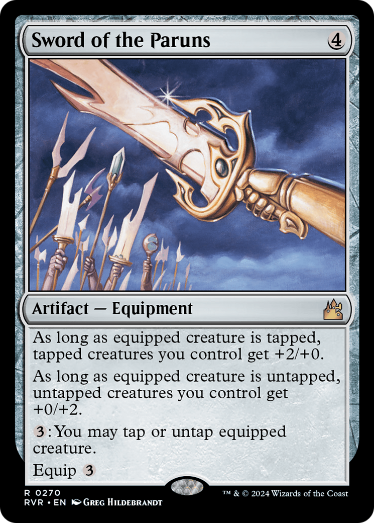 Sword of the Paruns (RVR-270) [Ravnica Remastered] Foil