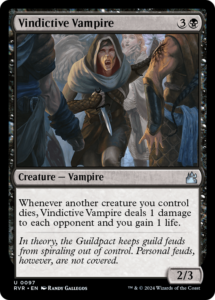 Vindictive Vampire (RVR-097) [Ravnica Remastered] Foil