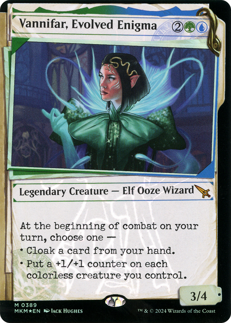 Vannifar, Evolved Enigma (Showcase) (Invisible Ink) (MKM-389) [Murders at Karlov Manor] Foil