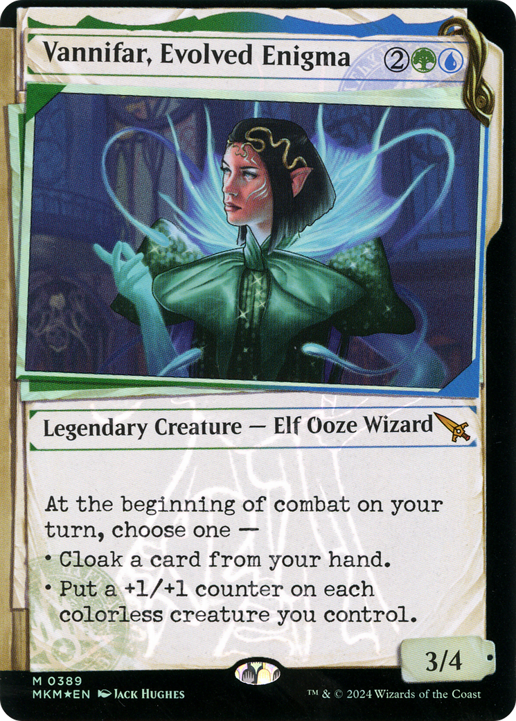 Vannifar, Evolved Enigma (MKM-389) [Murders at Karlov Manor]: (Showcase) Foil