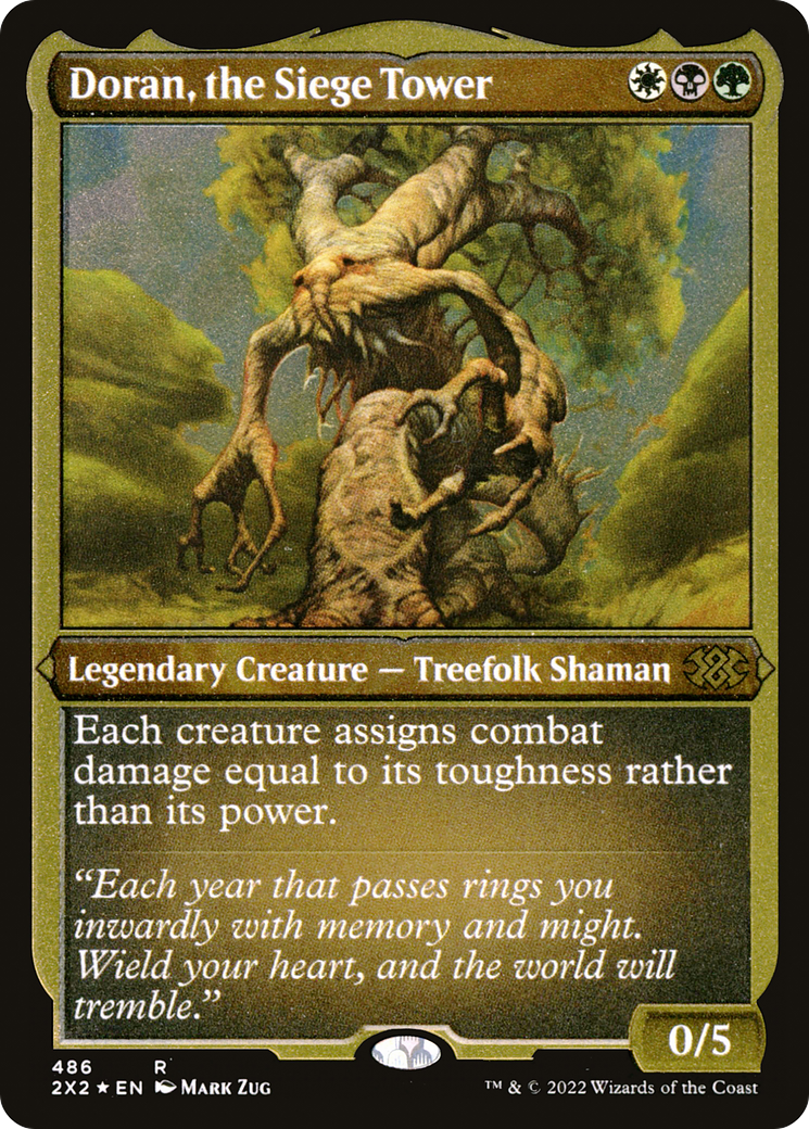 Doran, the Siege Tower (Foil Etched) (2X2-486) [Double Masters 2022] Foil
