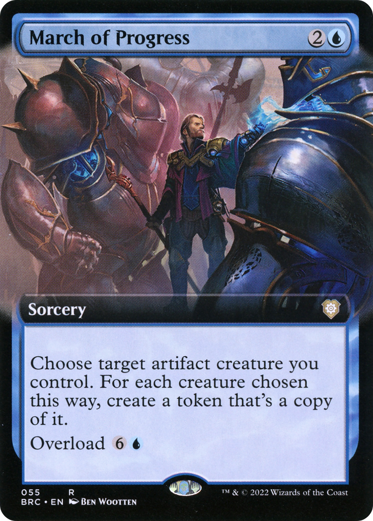 March of Progress (Extended Art) (BRC-055) [The Brothers' War Commander]