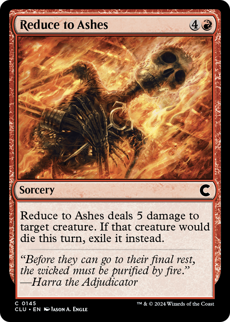 Reduce to Ashes (CLU-145) [Ravnica: Clue Edition]