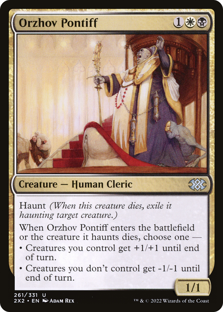 Orzhov Pontiff (2X2-261) [Double Masters 2022]