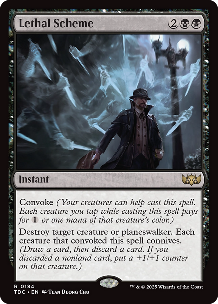 Lethal Scheme (TDC-184) [Tarkir: Dragonstorm Commander]