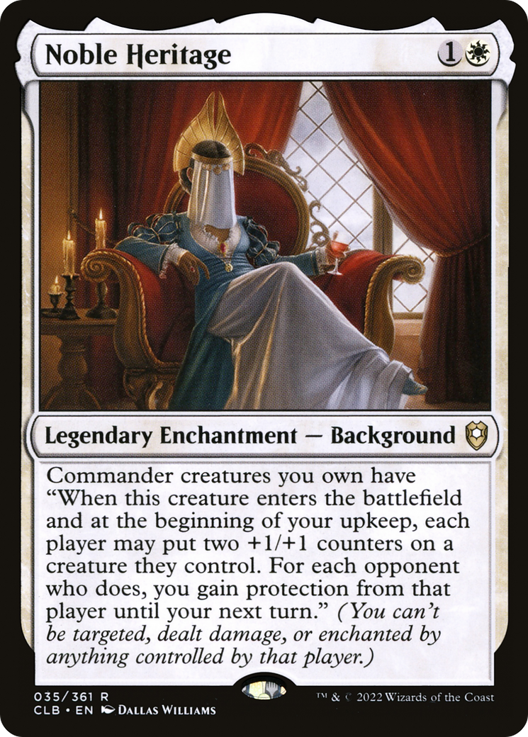 Noble Heritage (CLB-035) [Commander Legends: Battle for Baldur's Gate] Foil