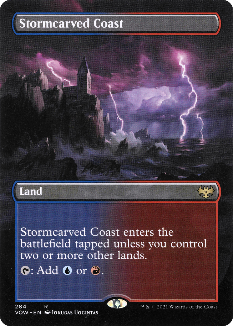 Stormcarved Coast (Borderless) (VOW-284) (Borderless) [Innistrad: Crimson Vow]