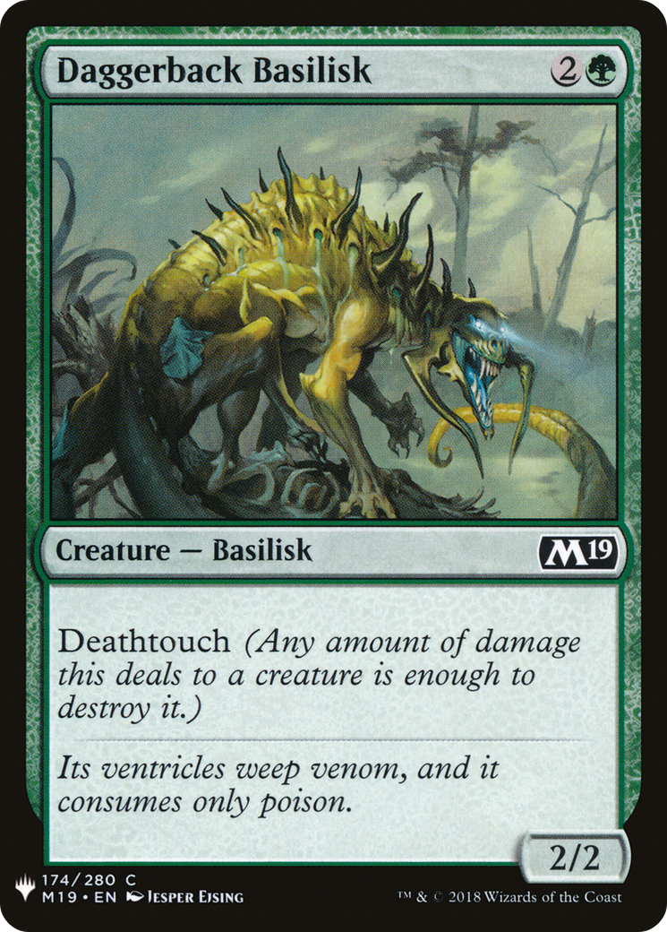 Daggerback Basilisk (LIST-M19-174) [The List]