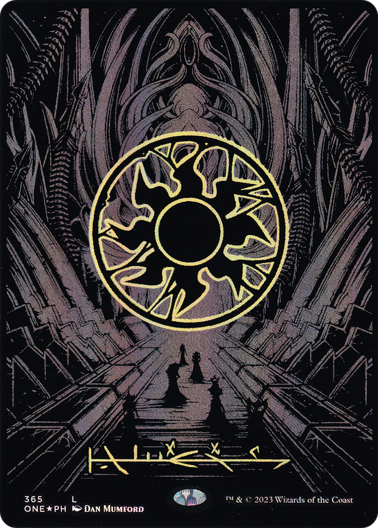 Plains (ONE-365) [Phyrexia: All Will Be One] (Borderless) Foil