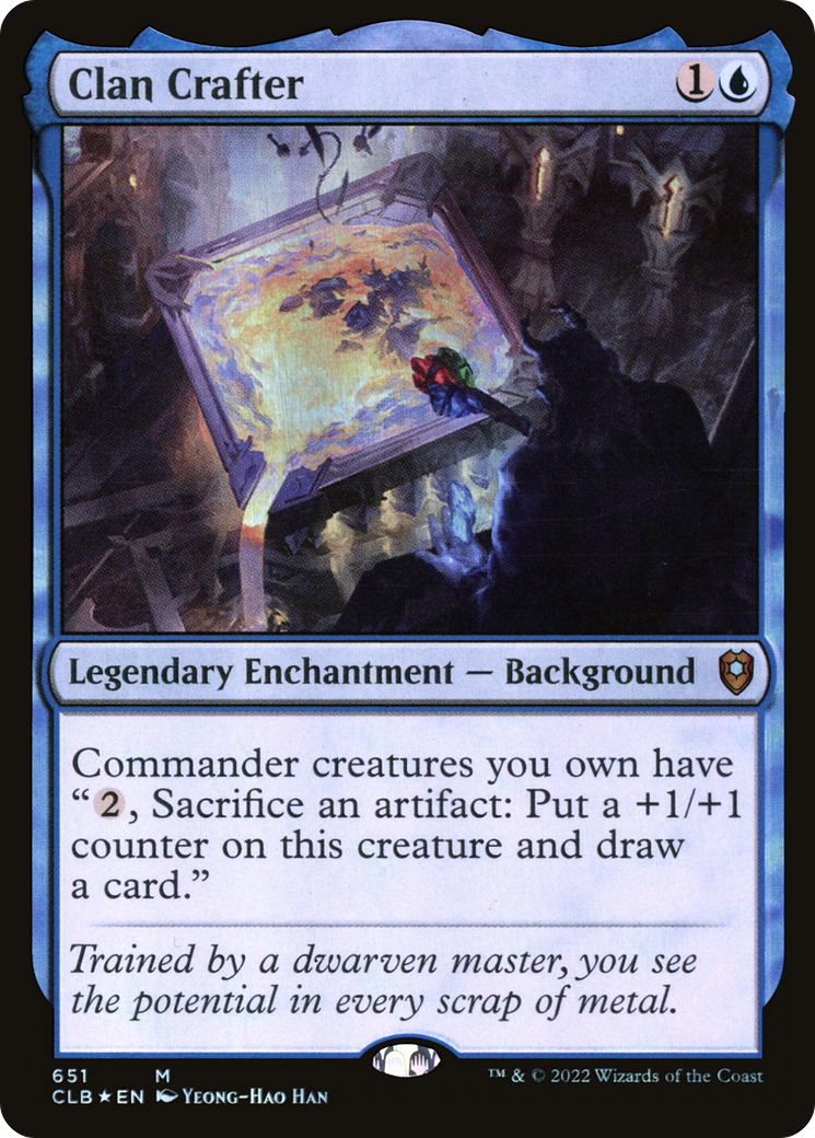 Clan Crafter (CLB-651) [Commander Legends: Battle for Baldur's Gate] Foil