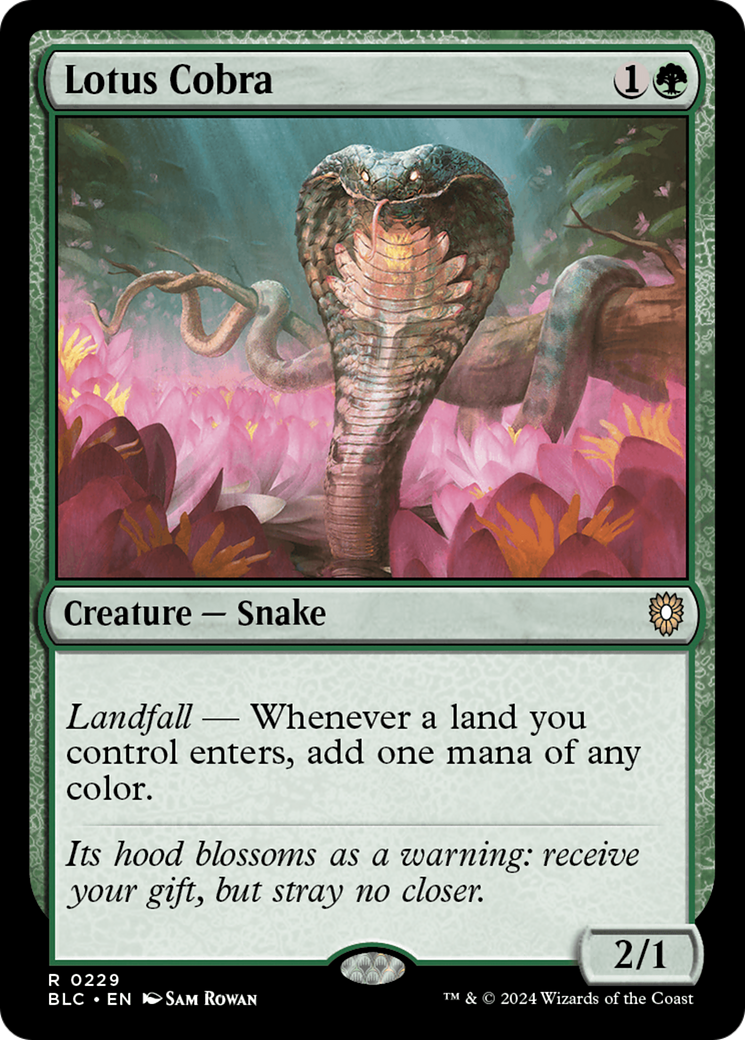 Lotus Cobra (BLC-229) [Bloomburrow Commander]