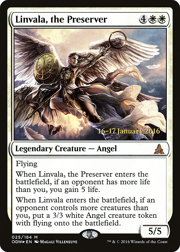 Linvala, the Preserver (PRE-25S) [Oath of the Gatewatch Promos] Foil