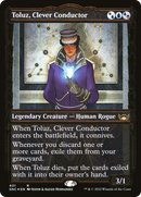 Toluz, Clever Conductor (Gilded Foil) (SNC-401) (Showcase) [Streets of New Capenna] Foil