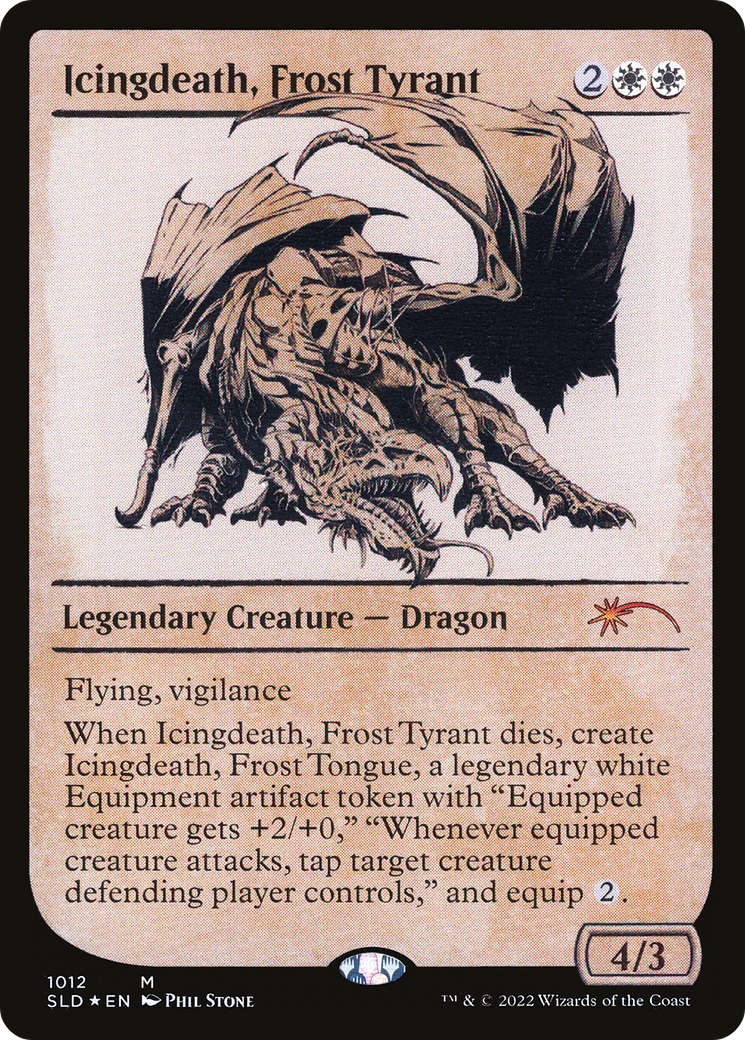 Icingdeath, Frost Tyrant (Showcase) (SLD-1012B) [Secret Lair Drop] Foil