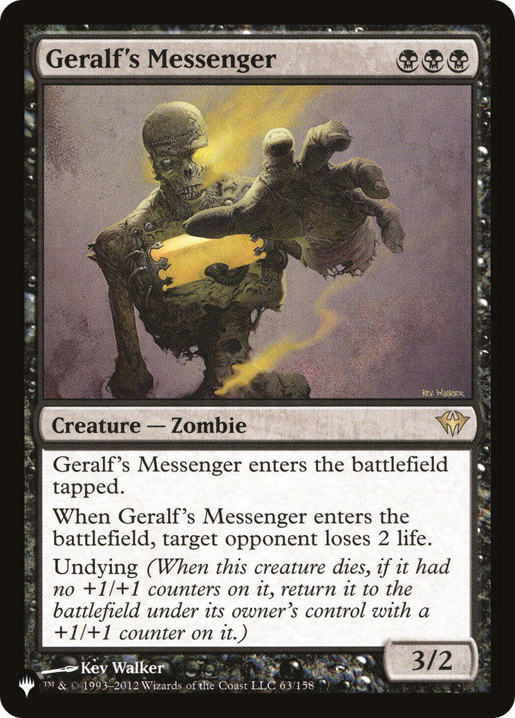 Geralf's Messenger (LIST-DKA-63) [The List]