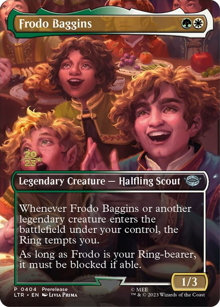 Frodo Baggins (PRE-404) (Borderless) [Tales of Middle-earth Promos] Foil