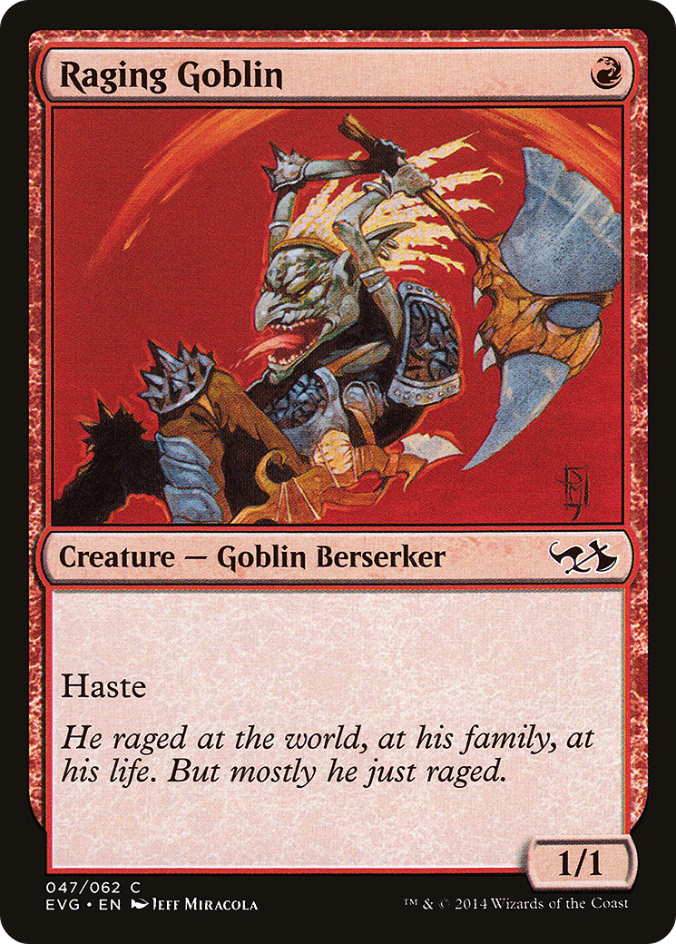 Raging Goblin (DD3-047) [Duel Decks Anthology: Elves vs. Goblins]