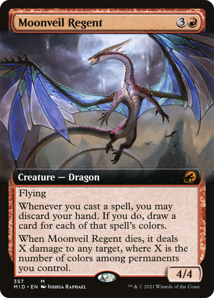 Moonveil Regent (Extended Art) (MID-357) [Innistrad: Midnight Hunt]