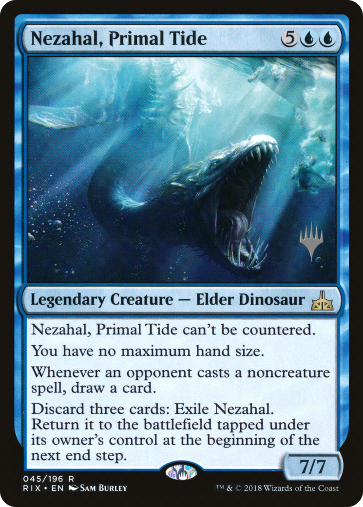 Nezahal, Primal Tide (PPM20-45P) [Rivals of Ixalan Promos] Foil