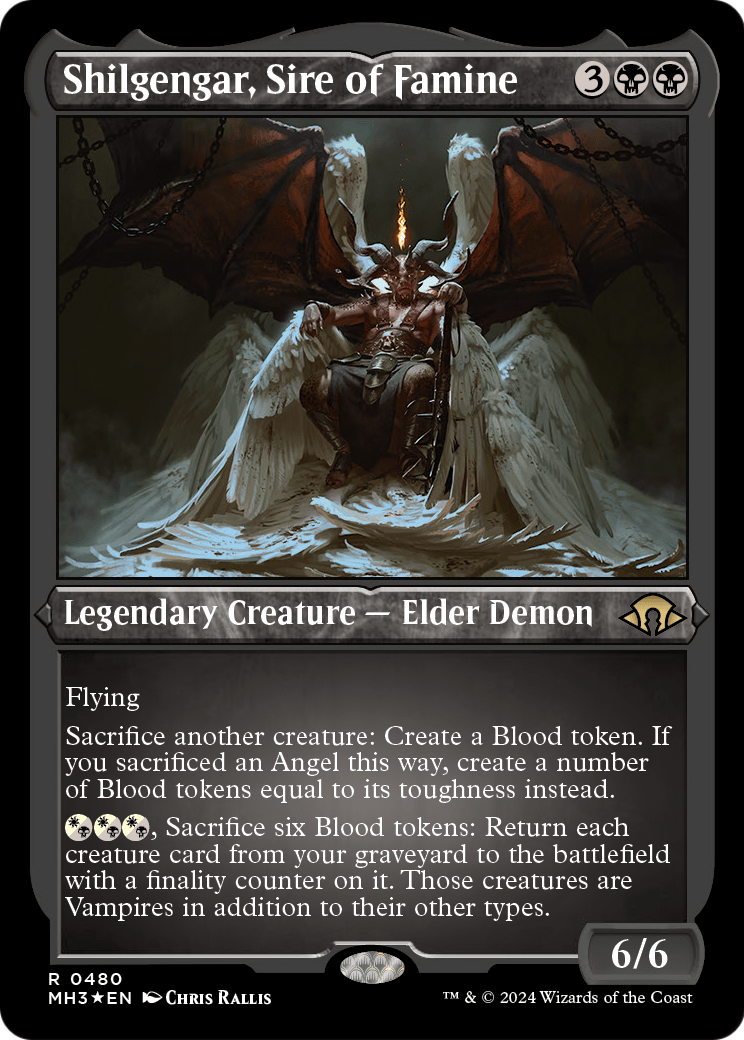 Shilgengar, Sire of Famine (Foil Etched) (MH3-480) [Modern Horizons 3] Foil
