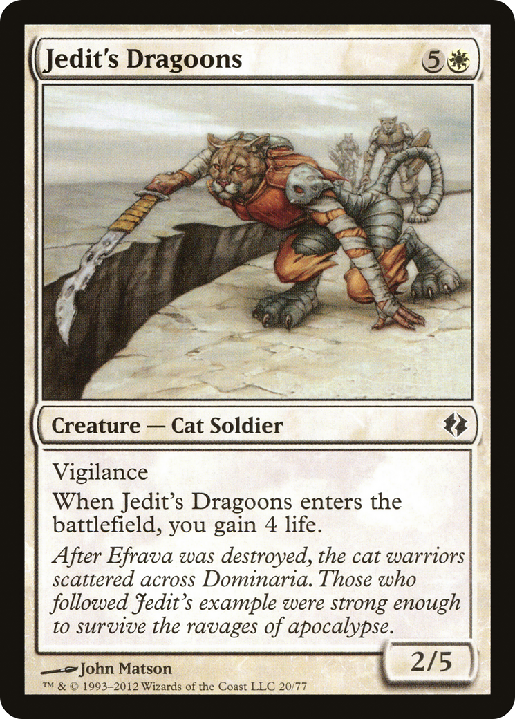 Jedit's Dragoons (DDI-020) [Duel Decks: Venser vs. Koth]