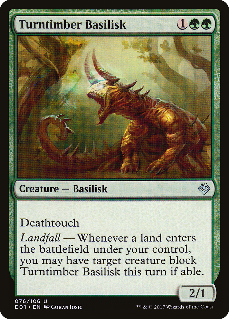 Turntimber Basilisk (AC2-076) [Archenemy: Nicol Bolas]