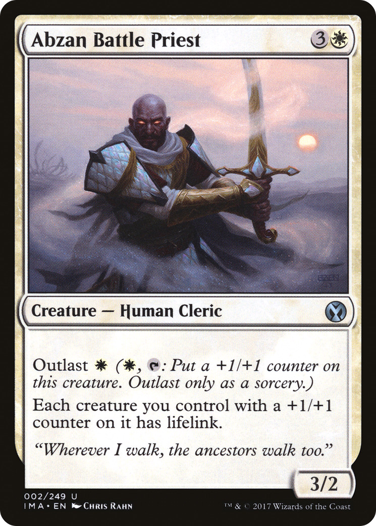 Abzan Battle Priest (IMA-002) [Iconic Masters] Foil