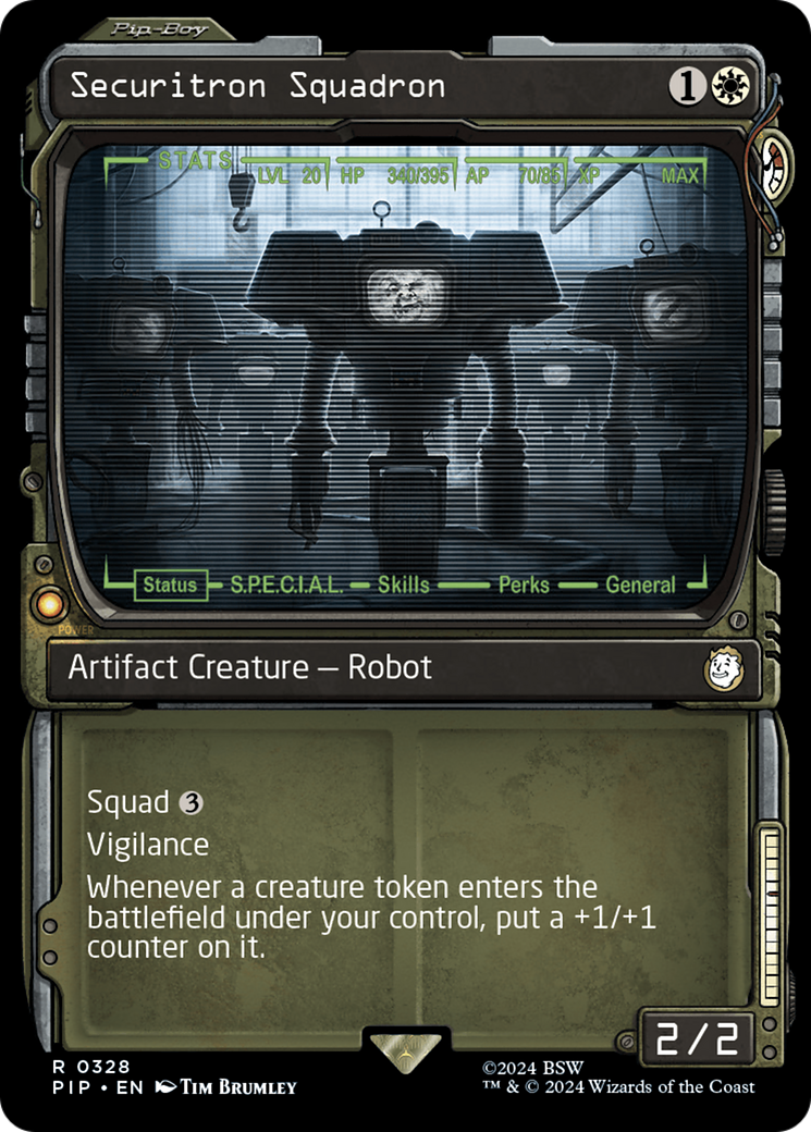 Securitron Squadron (PIP-328) [Fallout]: (Showcase) Foil