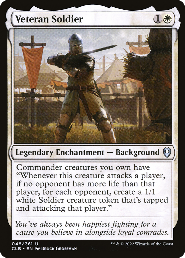 Veteran Soldier (CLB-048) [Commander Legends: Battle for Baldur's Gate]