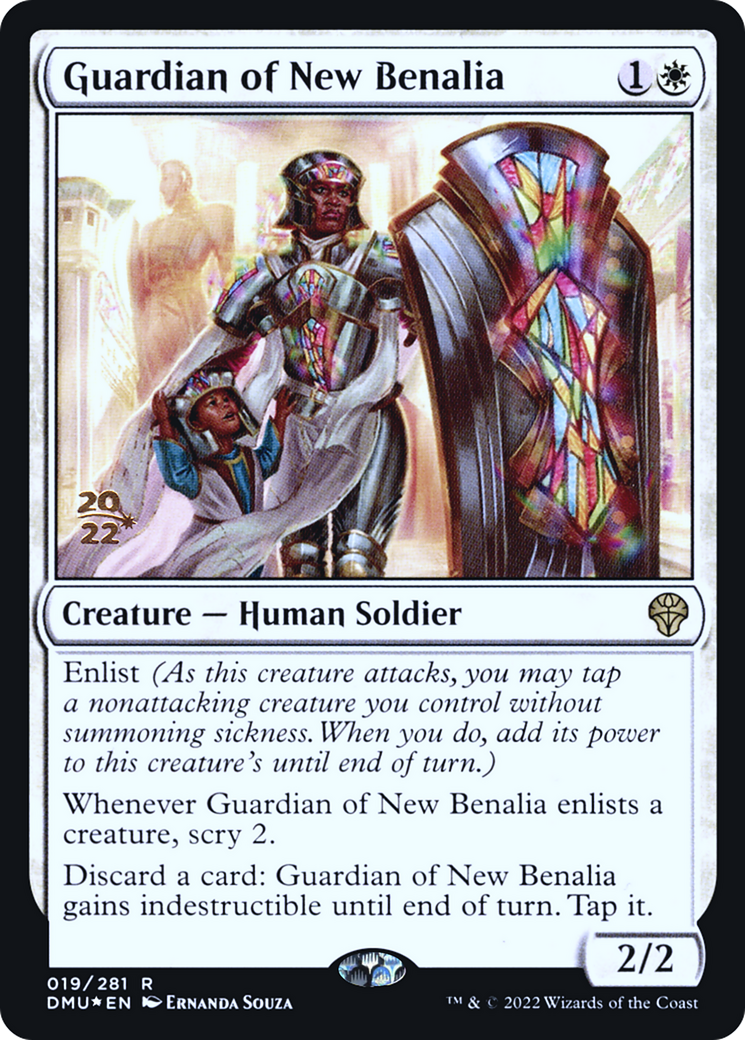 Guardian of New Benalia (PRE-019) [Dominaria United Promos] Foil