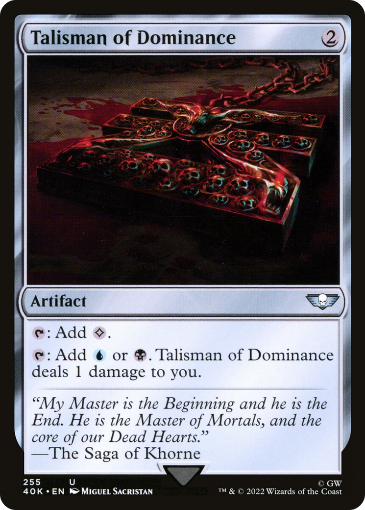 Talisman of Dominance (40K-255) [Warhammer 40,000 Commander]