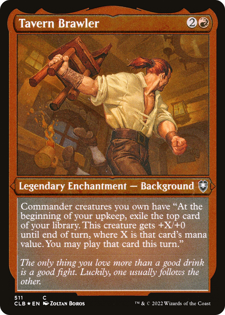 Tavern Brawler (Foil Etched) (CLB-511) [Commander Legends: Battle for Baldur's Gate] Foil