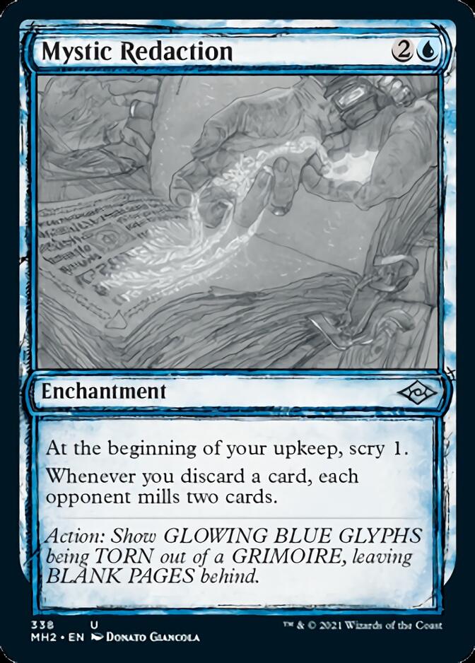 Mystic Redaction (MH2-338) [Modern Horizons 2]: (Showcase) Foil