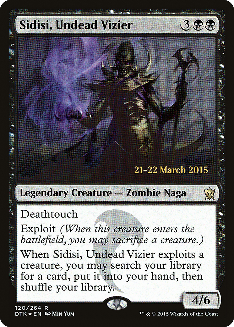 Sidisi, Undead Vizier (PRE-120S) [Dragons of Tarkir Promos] Foil