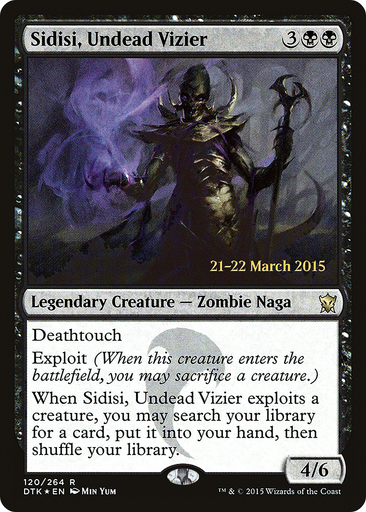Sidisi, Undead Vizier (PRE-120S) [Dragons of Tarkir Promos] Foil
