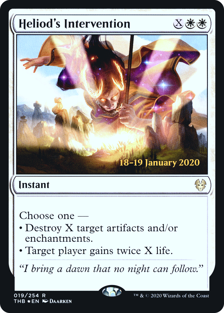 Heliod's Intervention (PRE-19S) [Theros Beyond Death Promos] Foil