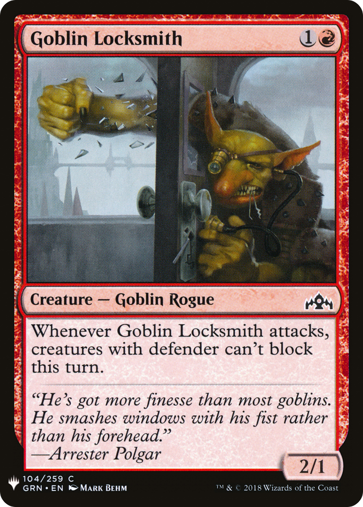 Goblin Locksmith (LIST-GRN-104) [The List]