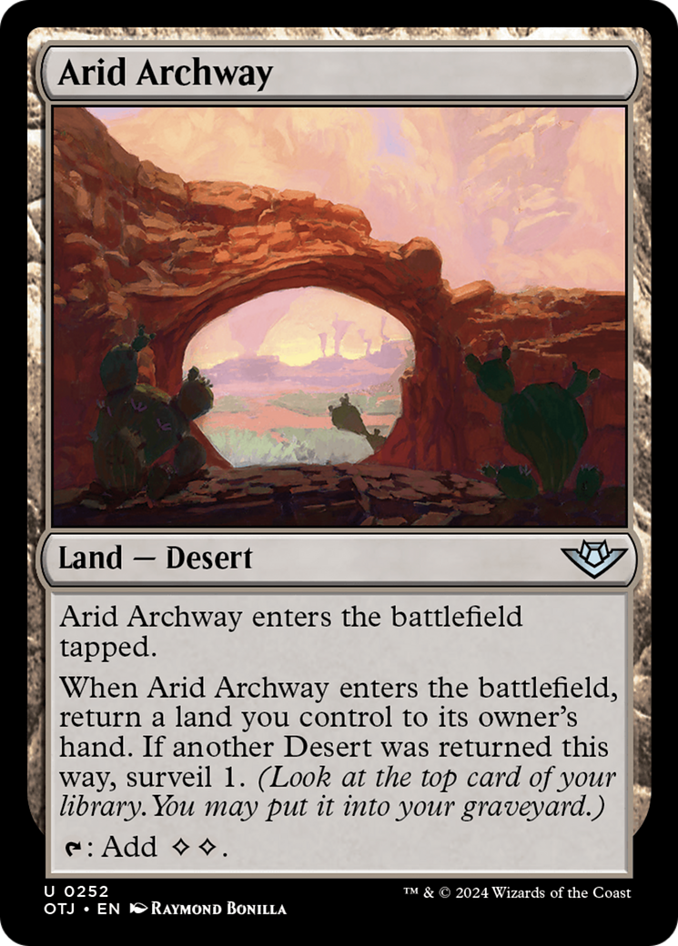 Arid Archway (OTJ-252) [Outlaws of Thunder Junction]